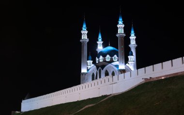 kazan kremlin gece kul Şerif Camii
