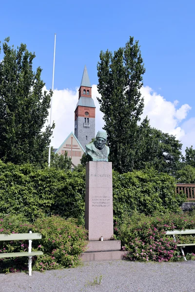 Monument voor aan Mathias Alexander Castren in Helsinki — Stockfoto