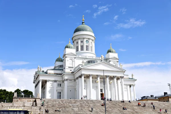 Kathedraal van St. Nicolaas (kathedraal basiliek) in Helsinki — Stockfoto