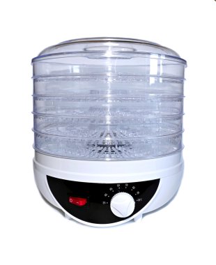 Electric dryer for fruits and vegetables isolated