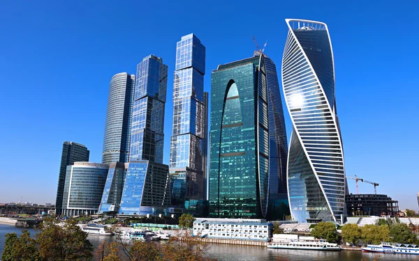 Бизнес-центр Москва-Сити — стоковое фото