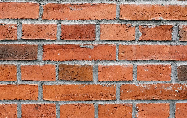 La consistenza del muro di mattoni rossi — Foto Stock
