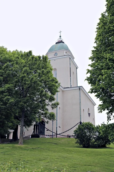 Posádkový kostel v mořské pevnosti Suomenlinna — Stock fotografie