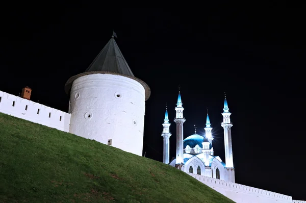 Ścianach meczetu Kazan Kremlin Kul Szarif — Zdjęcie stockowe