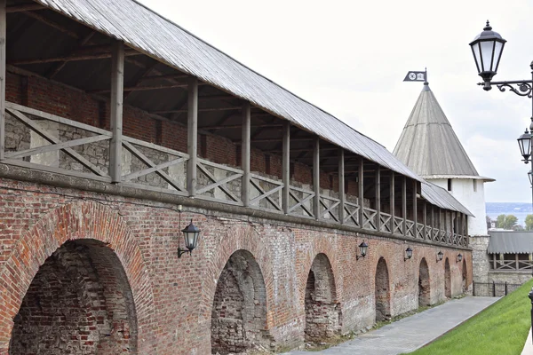 Die wände des kasan kremlin — Stockfoto