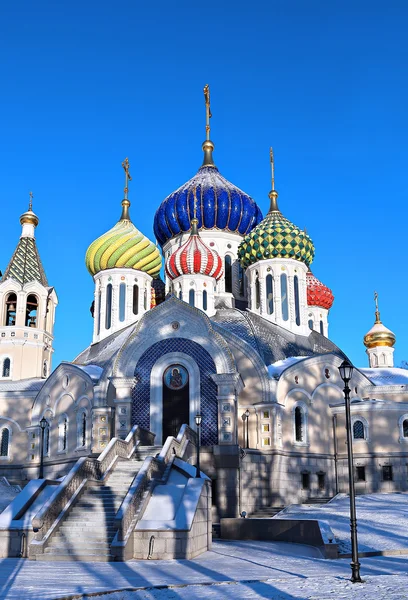 Cupole della Chiesa del Salvatore Trasfigurazione — Foto Stock