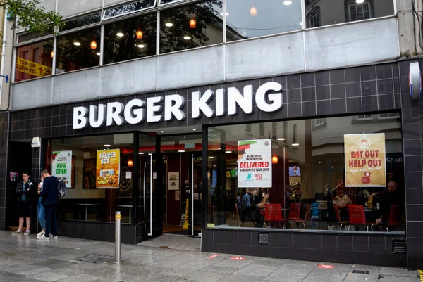 Exeter Egyesült Királyság Augusztus 2020 Frontage Burger King Fast Food — Stock Fotó
