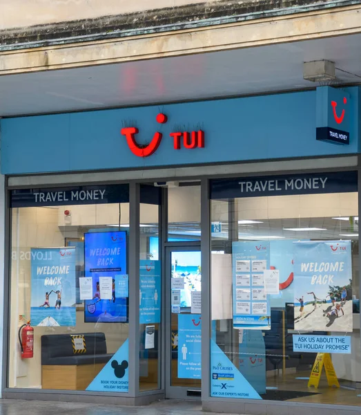 Exeter Велика Британія Серпня 2020 Frontage Tui Travel Agents High — стокове фото