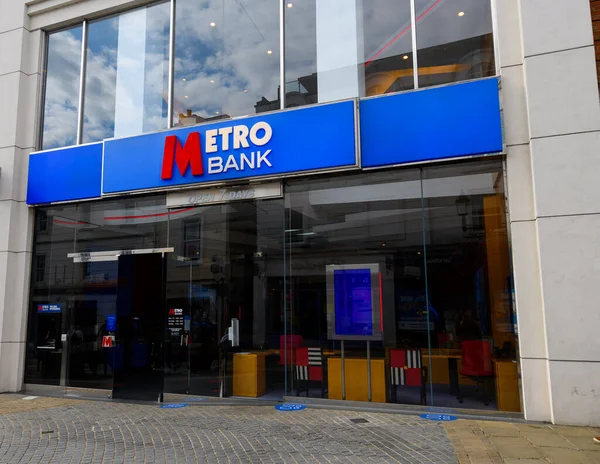 Windsor Royaume Uni Août 2020 Façade Metro Bank Sur Peascod — Photo