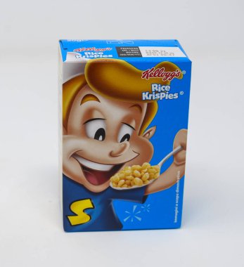 Okuma, Birleşik Krallık - 20 Aralık 2020: Kelloggs Variety paketinden pirinç gevreği