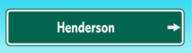 Henderson 'ı gösteren bir Amerikan yol tabelası.