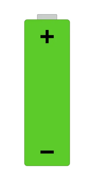 一种用于图标 标志或网页装饰的Aa电池的图解 — 图库照片