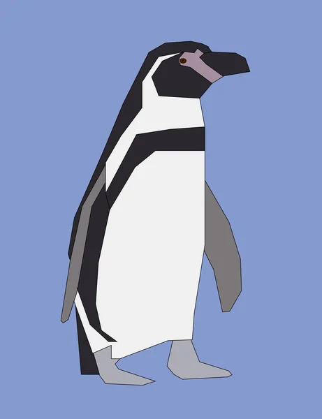 Graphic Drawing Penguin Use Web Decoration Logo — Stock Photo, Image