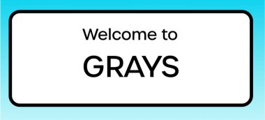 Griler 'e hoş geldiniz diyen bir İngiliz yol tabelasının grafiksel bir yanılsaması.