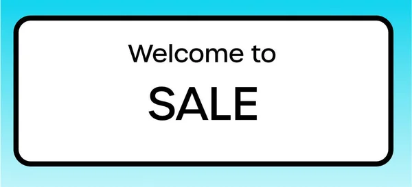 Graphic Illlustration British Road Sign Welcoming You Sale — Stock Photo, Image