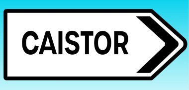 Caistor 'ı gösteren İngiliz yol tabelasının grafiksel bir çizimi