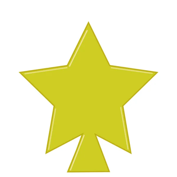 Grafisk Illustration Stjärnformad Julgran Topper För Användning Som Ikon Logotyp — Stockfoto