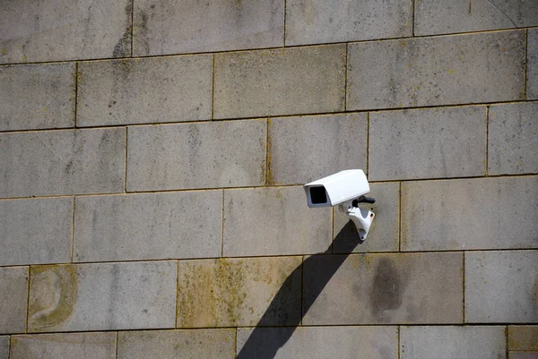 Uma Câmera Cctv Montada Uma Parede Estação Hastings Aproximação Estação — Fotografia de Stock