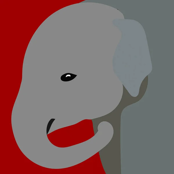 Eine Grafische Illustration Eines Elefanten Zur Verwendung Als Logo Oder lizenzfreie Stockbilder