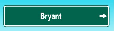 Bryant 'ı gösteren bir Amerikan yol tabelası.
