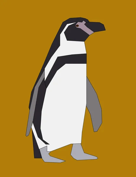 Graphic Drawing Penguin Use Web Decoration Logo — Stock Photo, Image