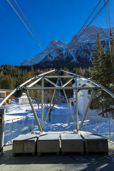 Winters aanblik in de Alpen — Stockfoto