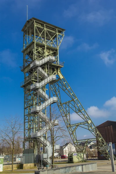 Mining tower as a memorial — Stock Photo, Image