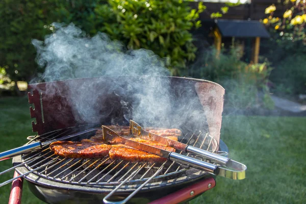 Färska marinerade Grill kött — Stockfoto