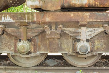 Terkedilmiş bir parça eski bir trende