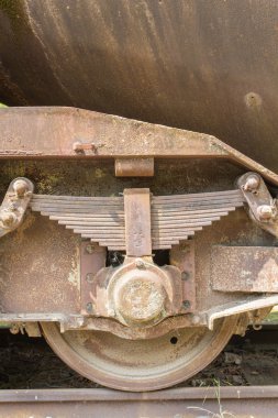 Terkedilmiş bir parça eski bir trende