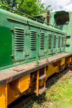 Terkedilmiş bir parça eski bir trende