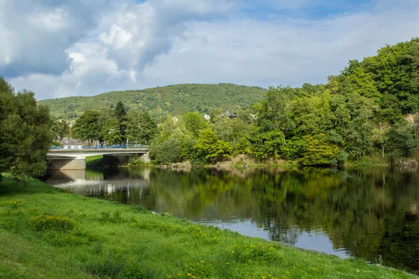 Hermosas perspectivas de paisaje alrededor de Rursee — Foto de Stock