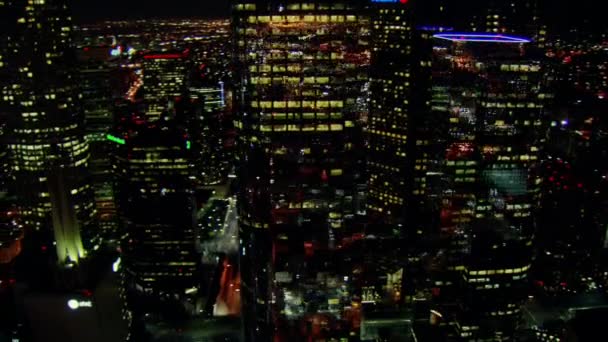 Letecký Pohled Mrakodrapy Dálnice Budovy Manhattanu New York City Panorama — Stock video