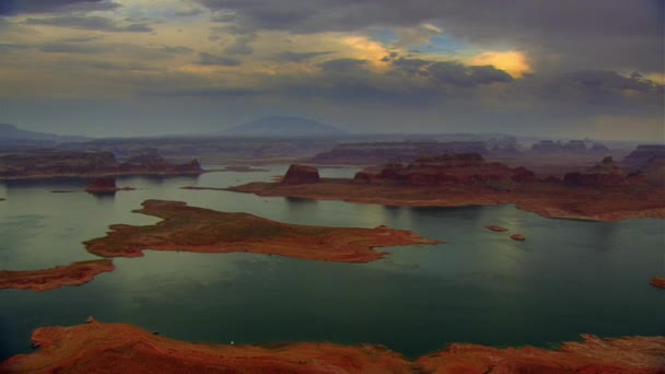 Tiro Aéreo Grand Canyon Horseshoe Bend Rio Colorado Eua — Vídeo de Stock