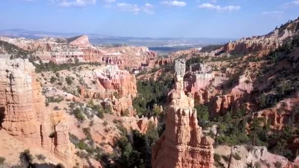 Drohnenschuss Fliegt Über Schönen Bergrücken Und Wolken Ländlichen Dschungel Buschwald — Stockvideo