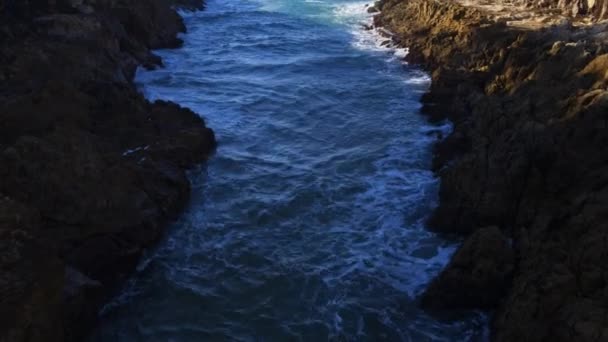 Drone Vista Della Spiaggia Paradiso Tropicale Con Sabbia Bianca Acqua — Video Stock
