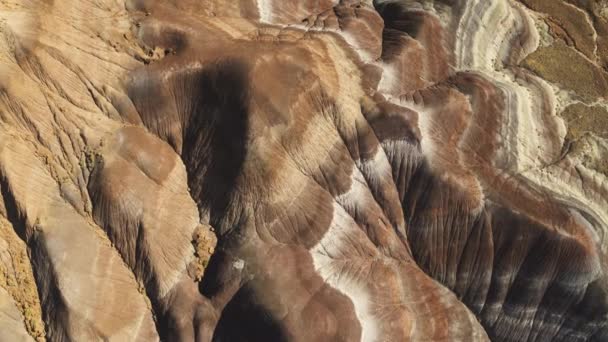 Aerial Edge World Jebel Fihrayn Una Meraviglia Geologica Inaspettata Drammatica — Video Stock
