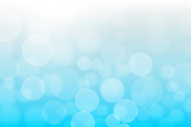 İllüzyon. Parlak bir arka plan. Bulanık bokeh ışık efektli soyut mavi arkaplan.