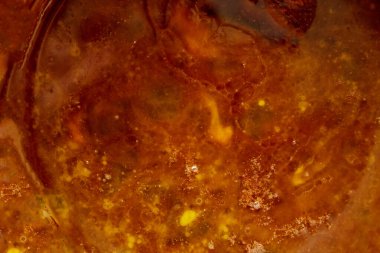Renkli sıvı gıda geçmişi. Üst Manzara. Yemek dokusu. Turuncu sarı sıcak renkler