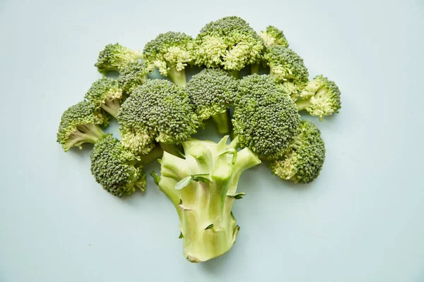 Healthy Eating Green Fresh Broccoli Close Top View High Quality — Stock Photo, Image