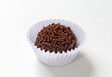 Tatlı tugadeiro 'nun ayrıntıları beyaz arka planda izole edildi