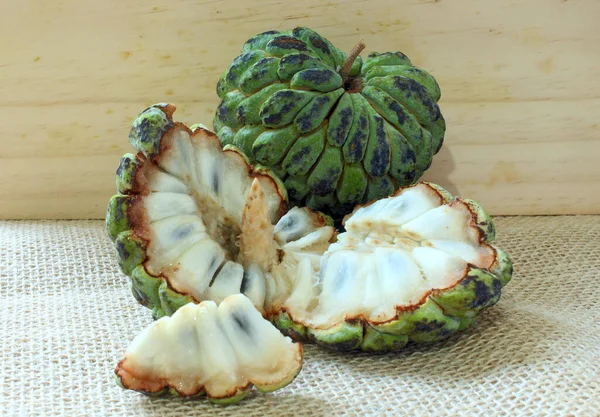 Annona Squamosa Fruit Également Connu Sous Nom Pinha Fruta Conde — Photo