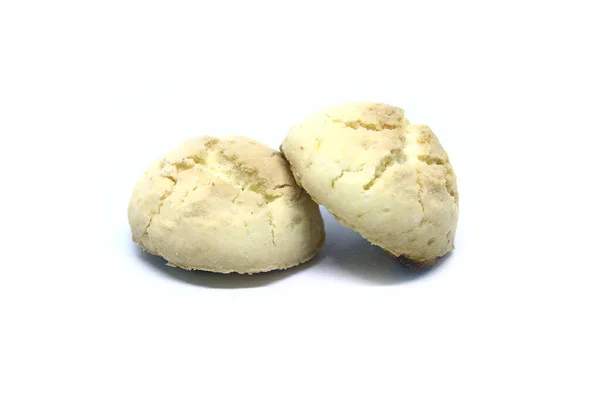 Cassava Cookies Isolerad Vit Bakgrund — Stockfoto