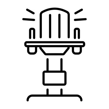 Pist ışığını gösteren bir satır biçimi simgesi