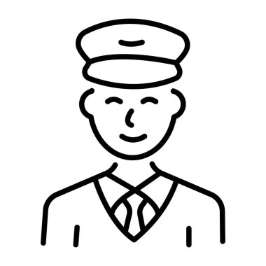 Pilotu gösteren bir satır biçimi simgesi