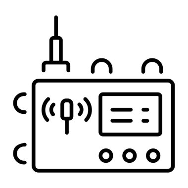 Kontrol panelini gösteren bir satır biçimi simgesi