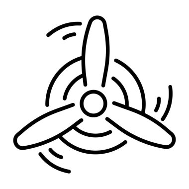 Pervaneyi temsil eden doğrusal biçim simgesi