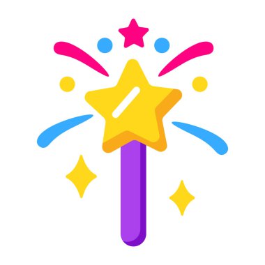 Parlayan Noel maytaplarının düz bir simgesi.