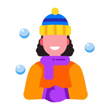 Düz stil, kışlık kıyafetler.