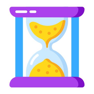 Düz stil simgesi kum saatini betimliyor